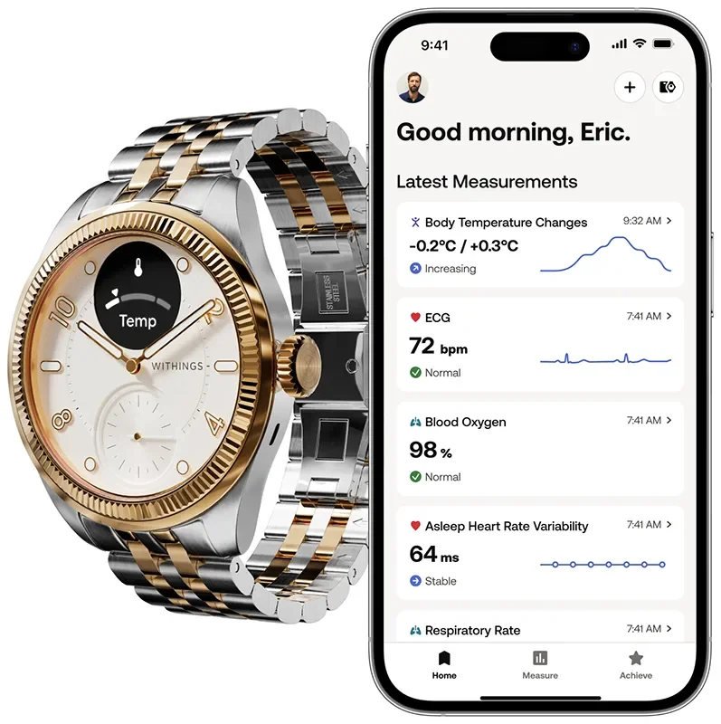 WITHINGS ScanWatch Nova Brilliant edition, klocka som du kan handla till bra pris hos oss på Klockmaster.
