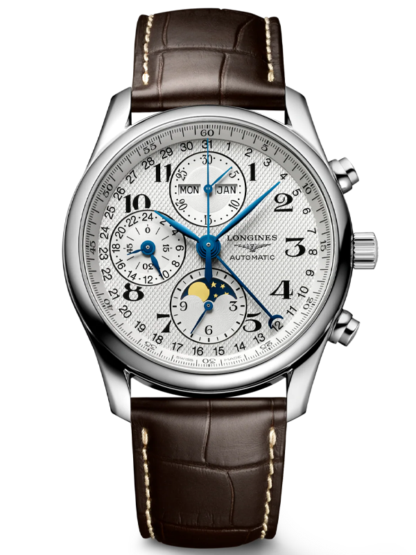 LONGINES Master Collection Chrono Moonphase 40mm L26734783, handla denna klocka online eller i butik hos klockmaster