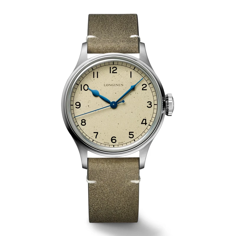 LONGINES Heritage Military 38mm L28194932, handla denna klocka online eller i butik hos klockmaster