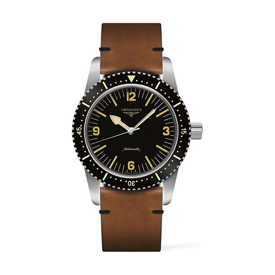 LONGINES Heritage 42mm Skin Diver Watch L28224562, handla denna klocka online eller i butik hos klockmaster