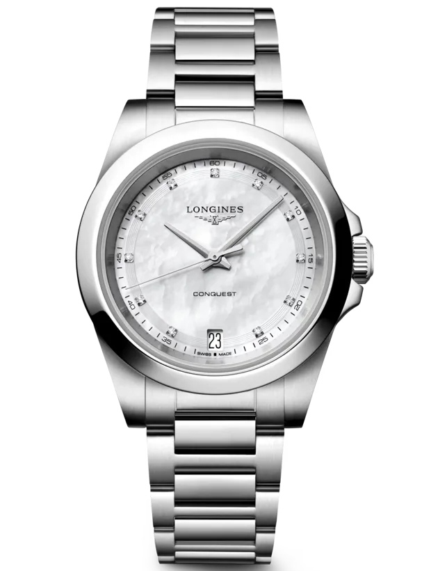LONGINES Conquest Quartz 34mm L34604876, handla denna klocka online eller i butik hos klockmaster