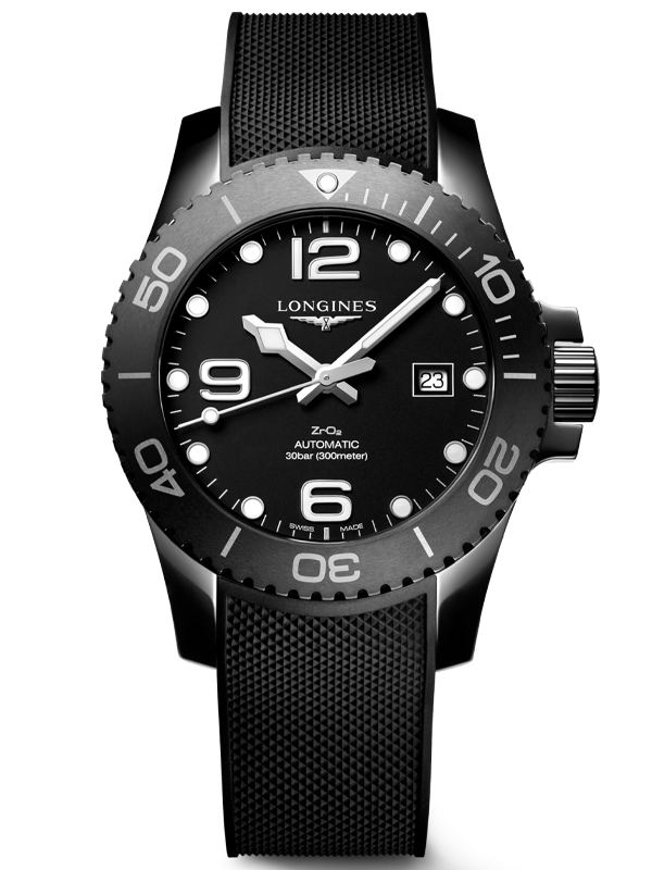 LONGINES HydroConquest Black Ceramic 43mm L37844569, handla denna klocka online eller i butik hos klockmaster