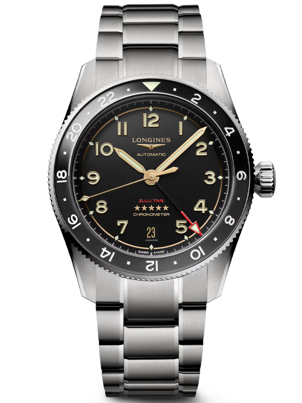 LONGINES Spirit Zulu Time Titanium 39mm L38021536, handla denna klocka online eller i butik hos klockmaster
