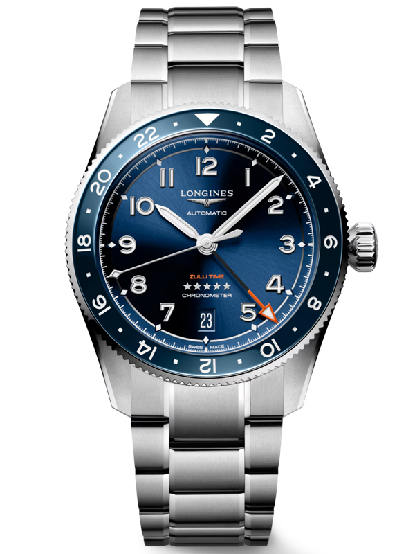 LONGINES Spirit Zulu Time 39mm L38024936, handla denna klocka online eller i butik hos klockmaster