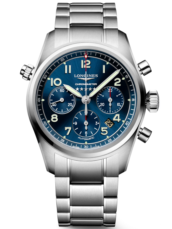LONGINES Spirit Chronograph 42mm L38204936, handla denna klocka online eller i butik hos klockmaster