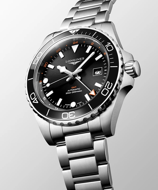 LONGINES HydroConquest GMT 43mm L38904566, klocka som du kan handla till bra pris hos oss på Klockmaster.