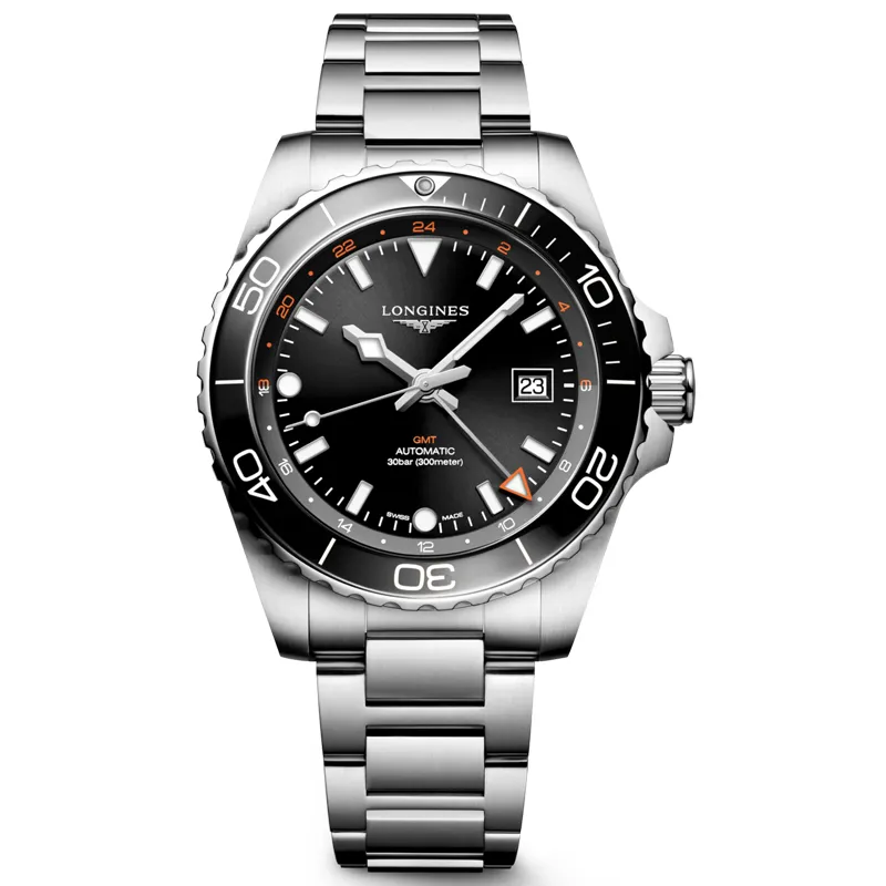 LONGINES HydroConquest GMT 43mm L38904566, handla denna klocka online eller i butik hos klockmaster