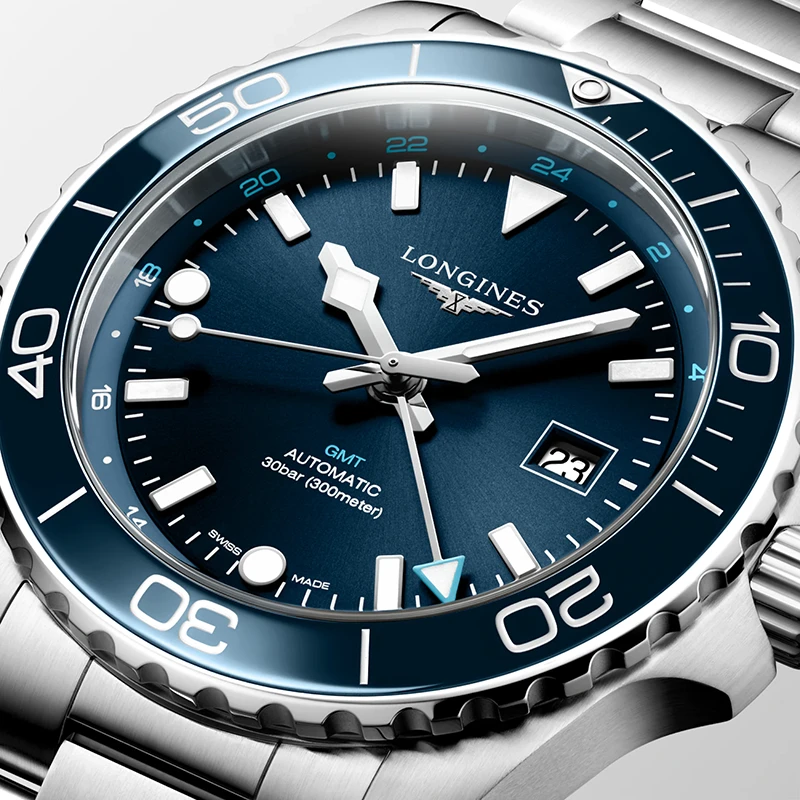 LONGINES HydroConquest GMT 43mm, klocka som du kan handla till bra pris hos oss på Klockmaster.