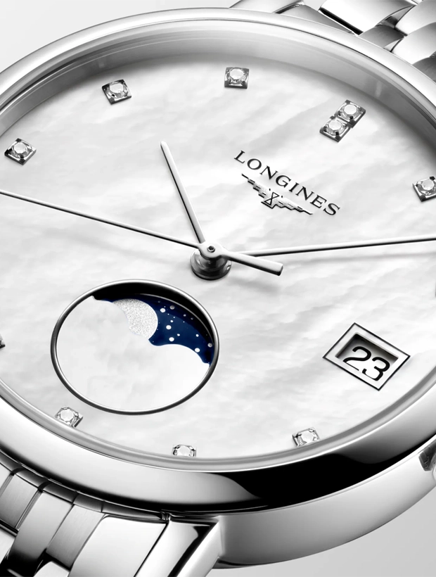 LONGINES Elegant Collection Moonphase 30mm L43304876, klocka som du kan handla till bra pris hos oss på Klockmaster.