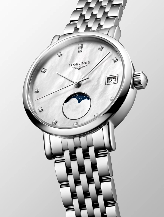 LONGINES Elegant Collection Moonphase 30mm L43304876, klocka som du kan handla till bra pris hos oss på Klockmaster.