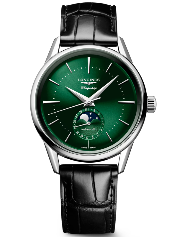 LONGINES Flagship Heritage Moonphase 38mm L48154022, handla denna klocka online eller i butik hos klockmaster