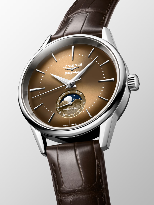 LONGINES Flagship Heritage Moonphase 38mm L48154622, klocka som du kan handla till bra pris hos oss på Klockmaster.