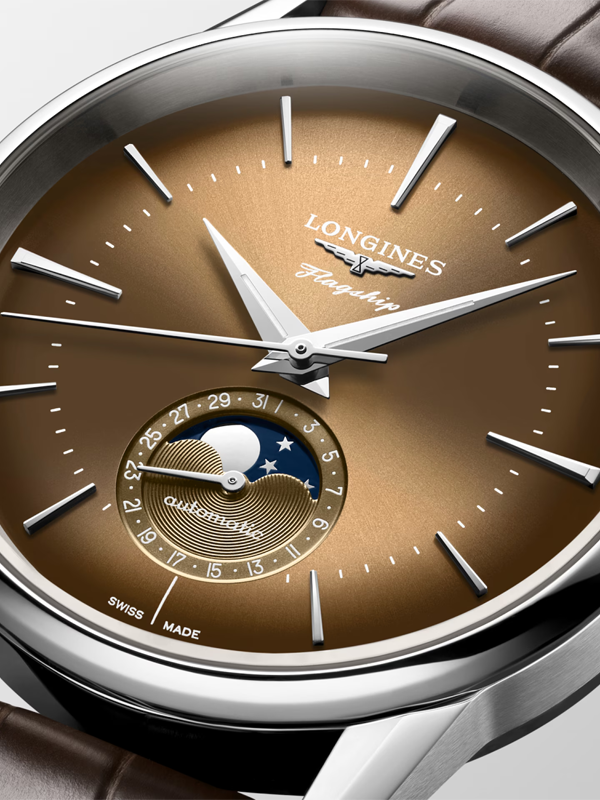 LONGINES Flagship Heritage Moonphase 38mm L48154622, klocka som du kan handla till bra pris hos oss på Klockmaster.