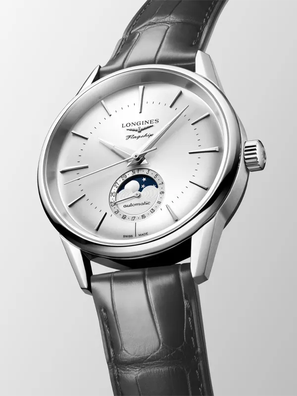 LONGINES Flagship Heritage Moonphase 38mm L48154722, klocka som du kan handla till bra pris hos oss på Klockmaster.