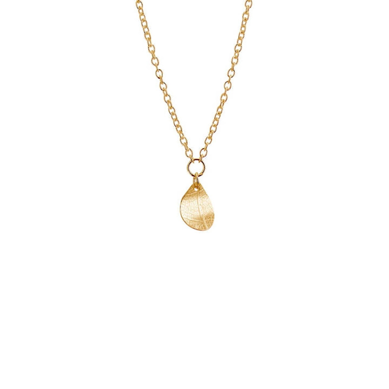 Drakenberg Sjölin Leaf Drop Halsband Gold  LEF-N10401-G, handla denna klocka online eller i butik hos klockmaster