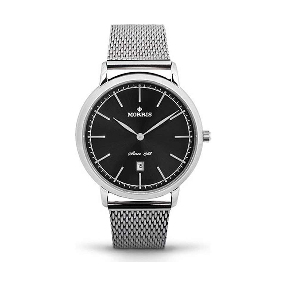 Snygg och Klassisk Unisexklocka från Morris som heter Morris Richard Black-Mesh