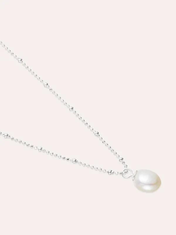 By Sofia Wistam Ocean Muse Big Pearl - Silverhalsband M069640S, klocka som du kan handla till bra pris hos oss på Klockmaster.