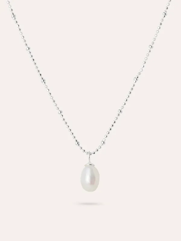 By Sofia Wistam Ocean Muse Big Pearl - Silverhalsband M069640S, handla denna klocka online eller i butik hos klockmaster
