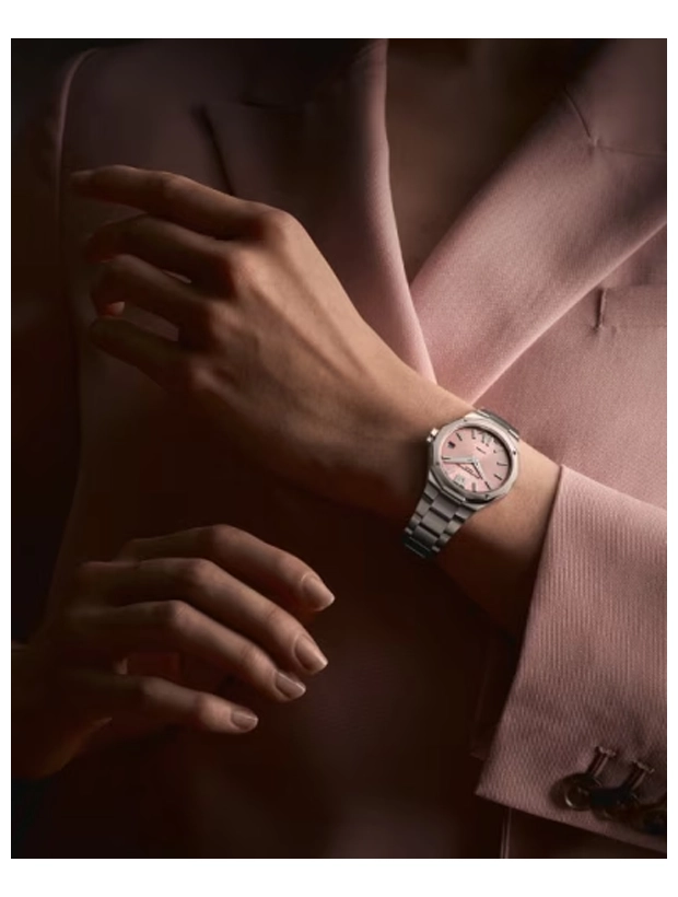 Baume and Mercier Riviera 33mm - Rosa Bandet M0A10812SE, klocka som du kan handla till bra pris hos oss på Klockmaster.