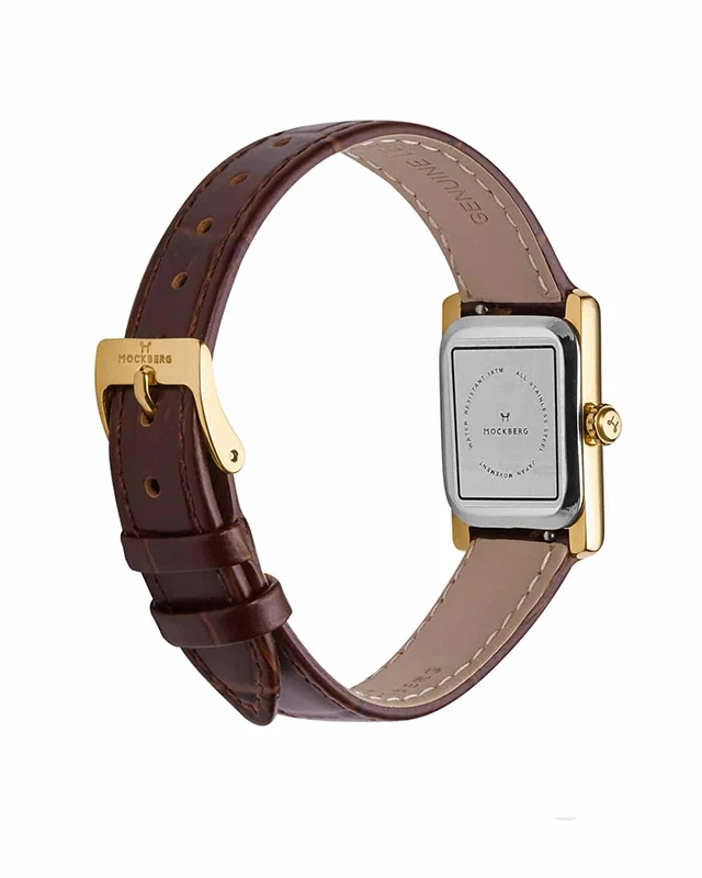 Mockberg Timeless Brown Leather Gold 19mm, klocka som du kan handla till bra pris hos oss på Klockmaster.