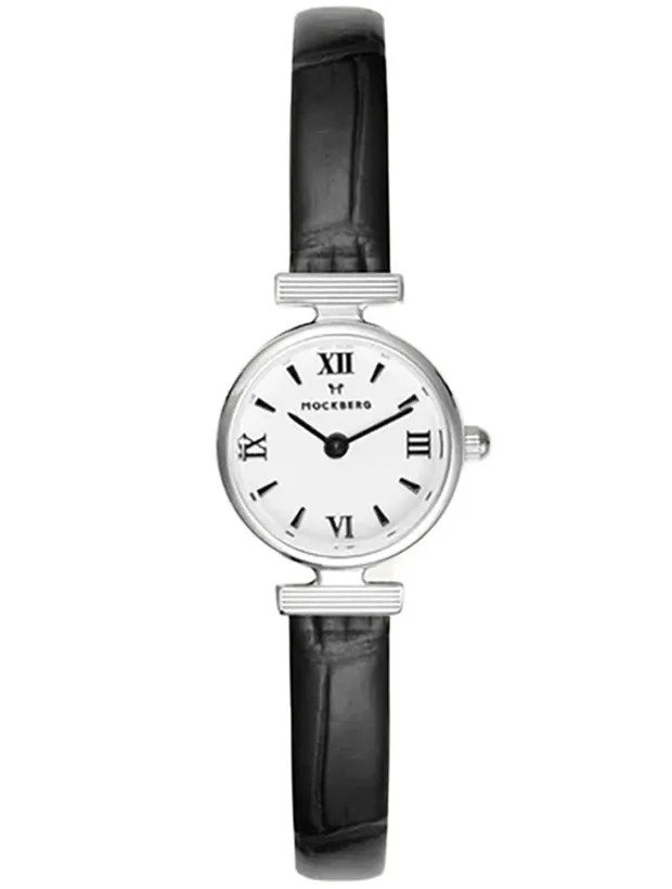 Mockberg Vintage Leather Silver 19mm MB0250, handla denna klocka online eller i butik hos klockmaster