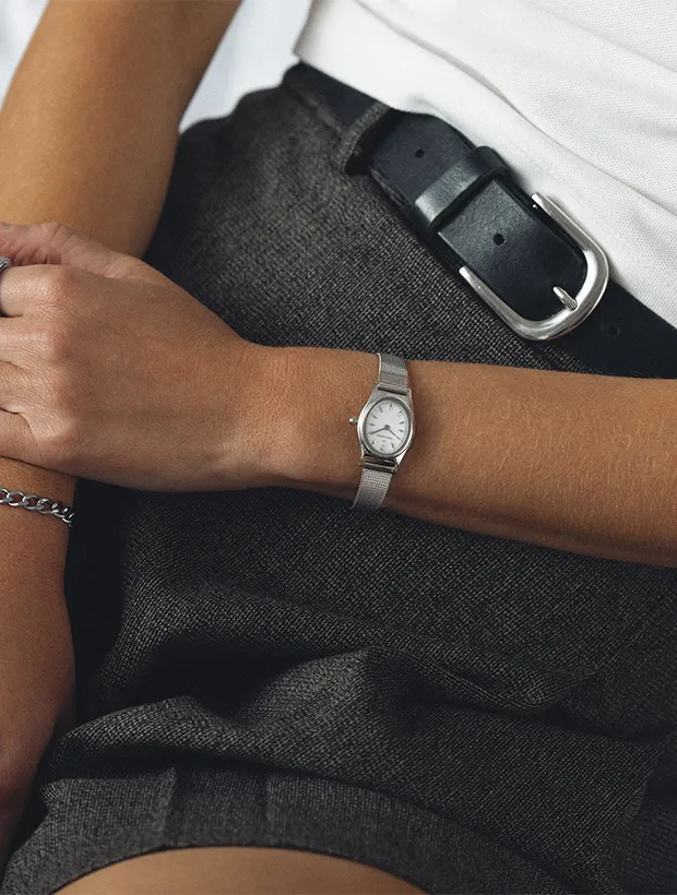 Mockberg Retro Mesh Silver 19mm MB0254, klocka som du kan handla till bra pris hos oss på Klockmaster.