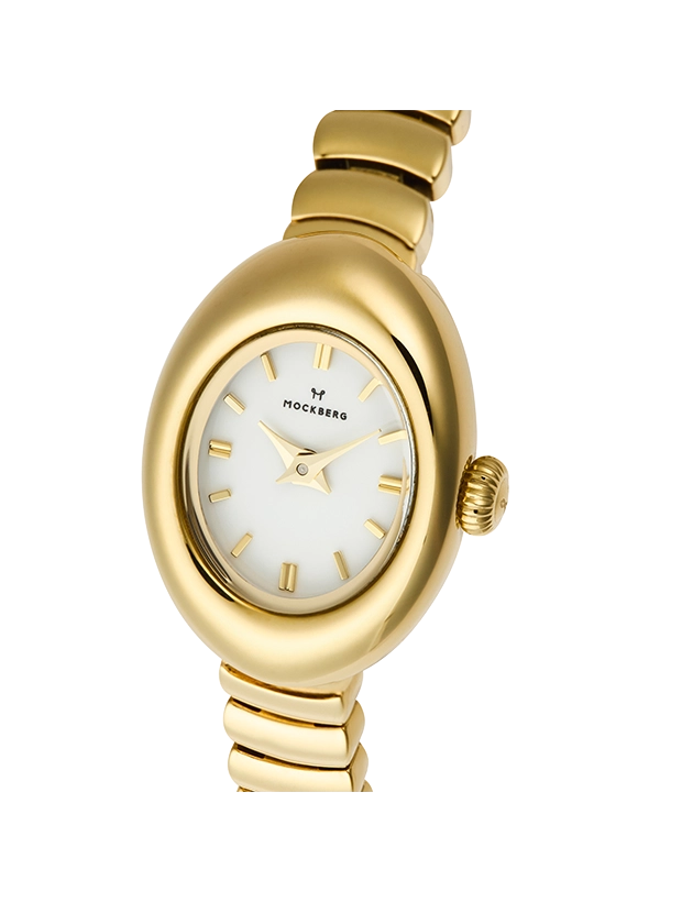 Mockberg Belle Oval Petite Gold 18.5mm MB1416, klocka som du kan handla till bra pris hos oss på Klockmaster.