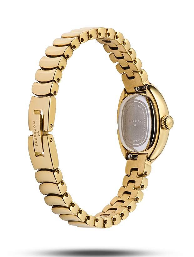Mockberg Belle Oval Petite Gold 18.5mm MB1416, klocka som du kan handla till bra pris hos oss på Klockmaster.