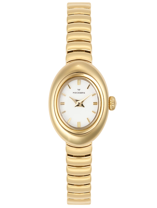 Mockberg Belle Oval Petite Gold 18.5mm MB1416, handla denna klocka online eller i butik hos klockmaster