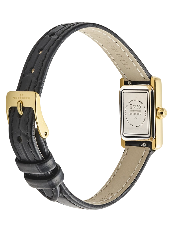 Mockberg Timeless Leather Petite Gold 15.5mm MB2355, klocka som du kan handla till bra pris hos oss på Klockmaster.
