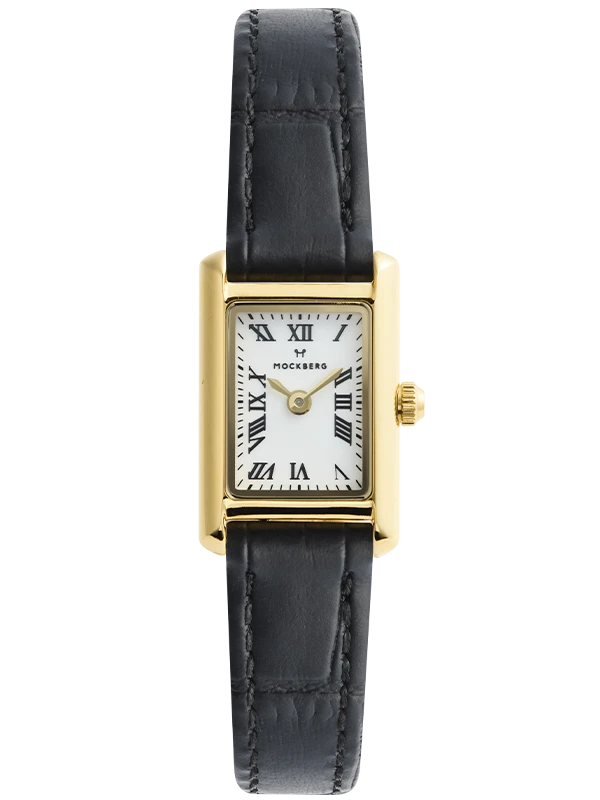 Mockberg Timeless Leather Petite Gold 15.5mm MB2355, handla denna klocka online eller i butik hos klockmaster