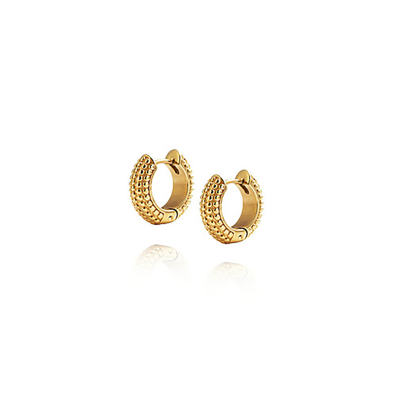 Mockberg Beaded hoops Gold Medium MO230, handla denna klocka online eller i butik hos klockmaster