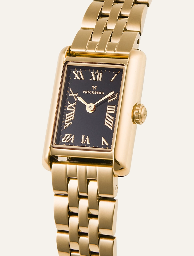 Mockberg Timeless Noir Gold 19x28mm MO243, klocka som du kan handla till bra pris hos oss på Klockmaster.