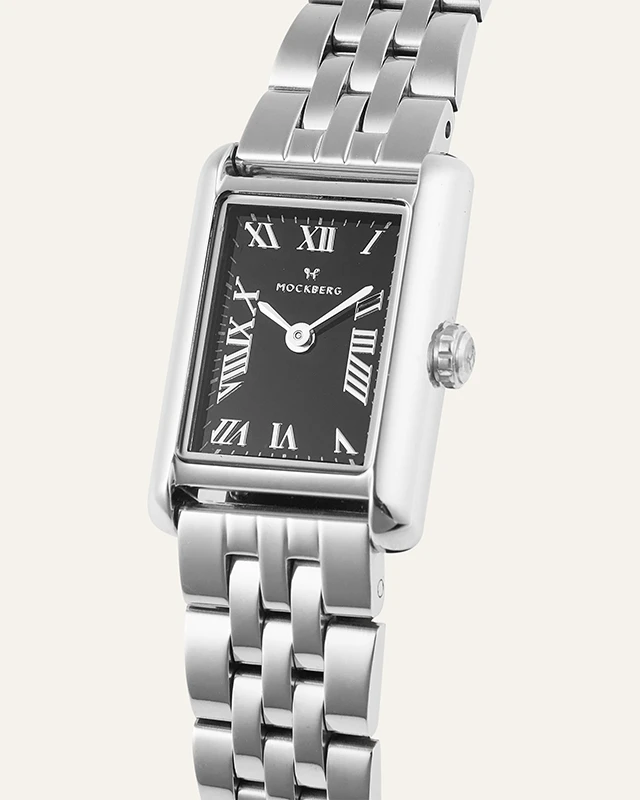 Mockberg Timeless Silver Noir 19mm, klocka som du kan handla till bra pris hos oss på Klockmaster.