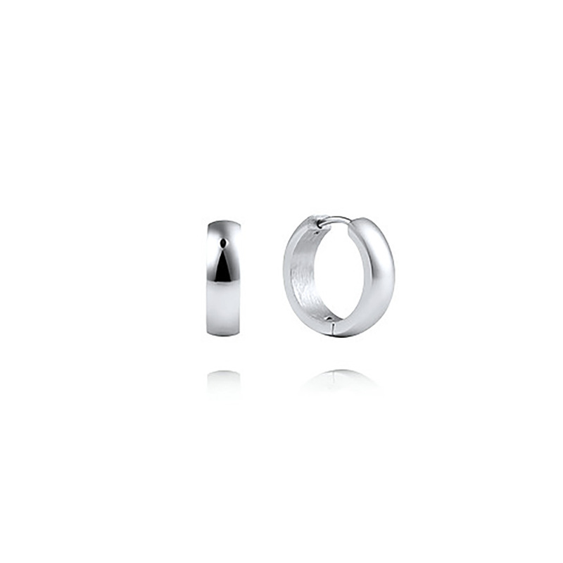Mockberg Chunky Silver Hoops Large MO290, handla denna klocka online eller i butik hos klockmaster