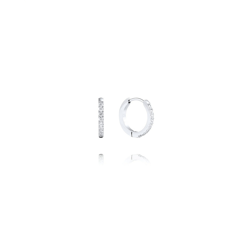 Mockberg Shiny Silver Hoops Medium MO294, handla denna klocka online eller i butik hos klockmaster