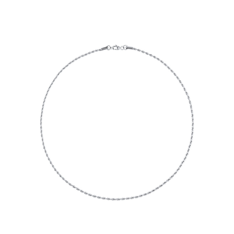 Mockberg Thin rope Halsband silver MO326, handla denna klocka online eller i butik hos klockmaster