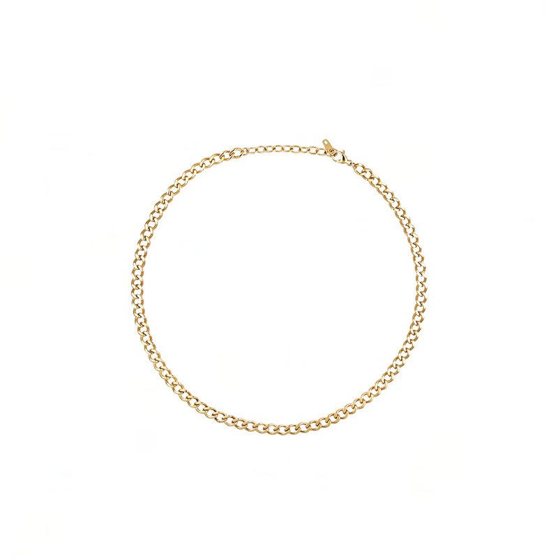 Mockberg Curb chain Halsband gold MO554, handla denna klocka online eller i butik hos klockmaster