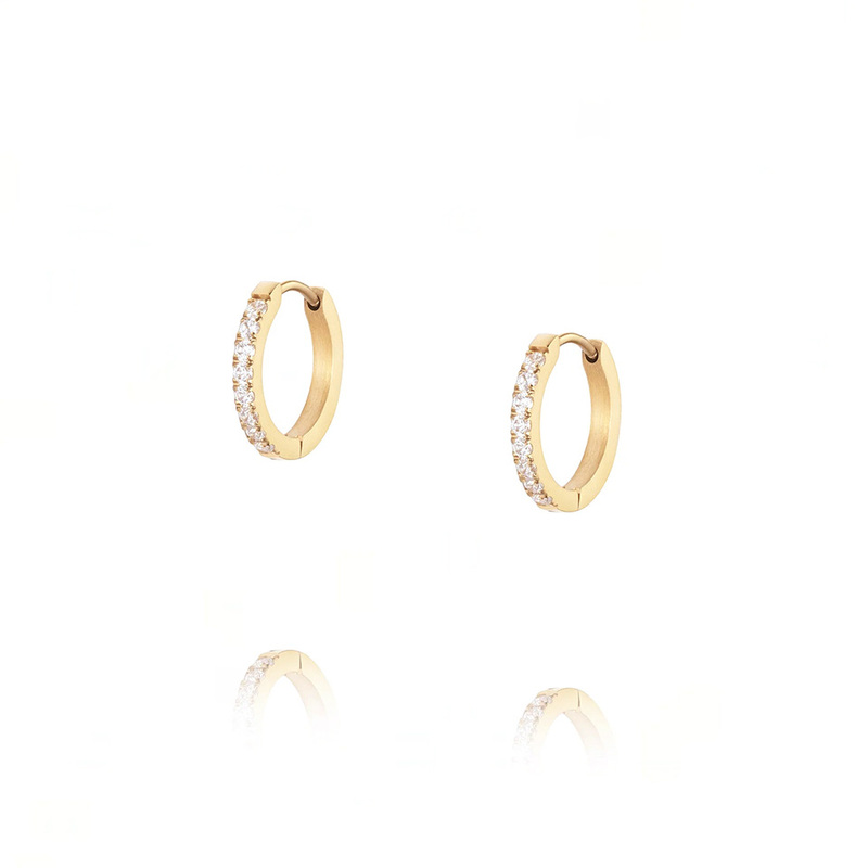 Mockberg Shiny Gold Hoops Medium MO586, handla denna klocka online eller i butik hos klockmaster