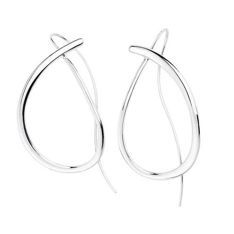 Drakenberg Sjölin Ocean big Örhängen Silver OAN-E2L000-S, handla denna klocka online eller i butik hos klockmaster