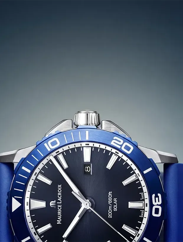 Maurice Lacroix Pontos Diver Solar 41mm PT1008-SSL40-430-4, klocka som du kan handla till bra pris hos oss på Klockmaster.