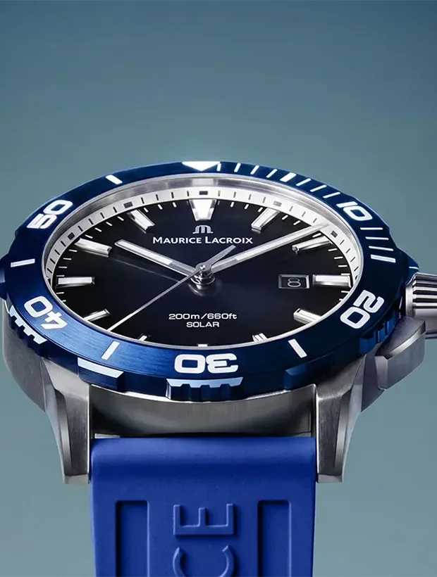 Maurice Lacroix Pontos Diver Solar 41mm PT1008-SSL40-430-4, klocka som du kan handla till bra pris hos oss på Klockmaster.
