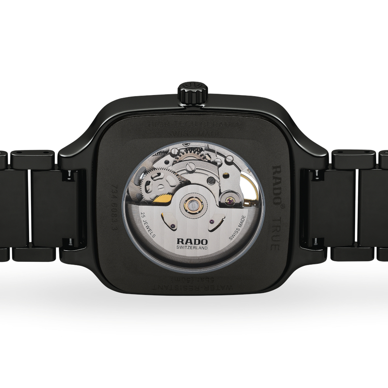 RADO True Square Automatic Open Heart 38mm R27086162, klocka som du kan handla till bra pris hos oss på Klockmaster.