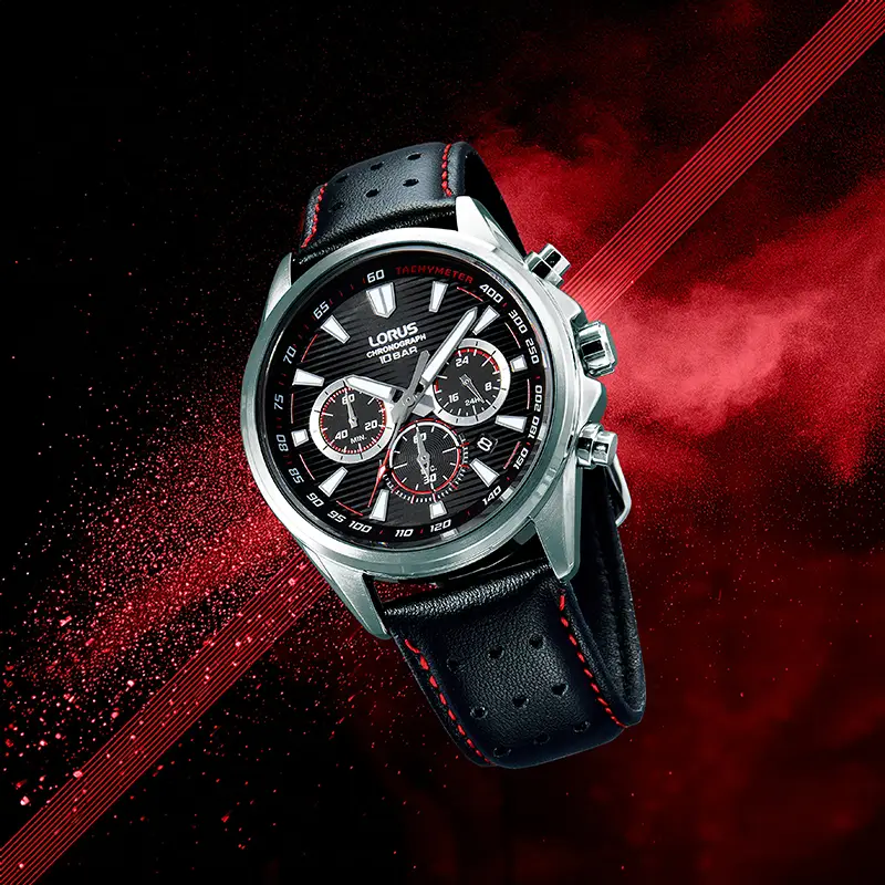 LORUS Sports Chrongraph 43mm RT325LX9, klocka som du kan handla till bra pris hos oss på Klockmaster.