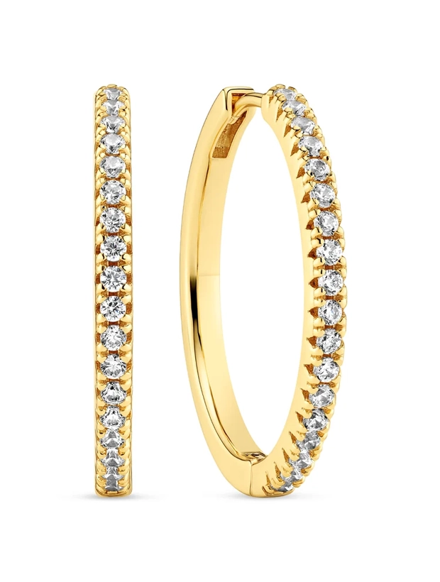 Sif Jakobs Örhängen Ellera X-Grande - Guld SJ-E22030-CZ-SG, handla denna klocka online eller i butik hos klockmaster