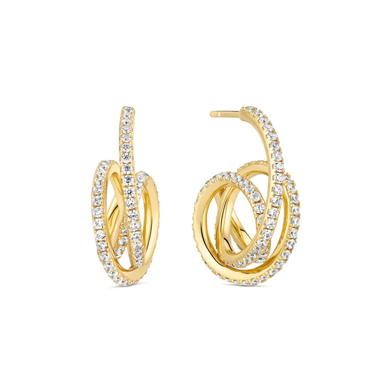 Örhängen Spirale Piccolo Guld Sif Jakobs SJ-E2590-CZ-YG, handla denna klocka online eller i butik hos klockmaster