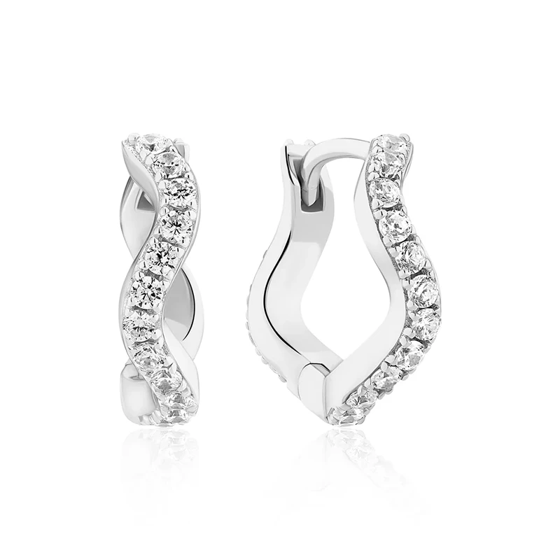 Örhängen Ellera Waves Medio Silver Sif Jakobs SJ-E3859-CZ, handla denna klocka online eller i butik hos klockmaster