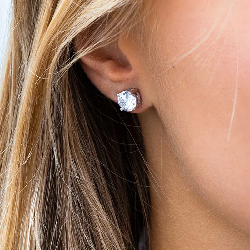 Örhängen Princess Round Silver Sif Jakobs SJ-E7MMRD-CZ, klocka som du kan handla till bra pris hos oss på Klockmaster.