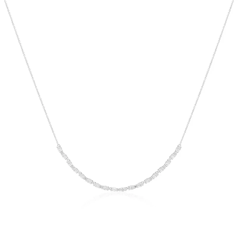 Halsband Ellera Ovale Silver - Sif Jakobs SJ-N2415-CZ, handla denna klocka online eller i butik hos klockmaster