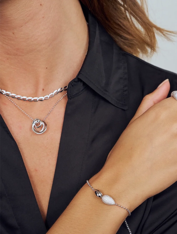 Sif Jakobs Halsband Spirale Pianura - Silver SJ-N2588, klocka som du kan handla till bra pris hos oss på Klockmaster.